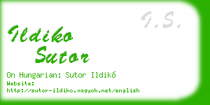 ildiko sutor business card